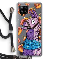 Loot Burger: Samsung Galaxy A42 5G Transparant Hoesje met koord