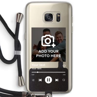 Music Player: Samsung Galaxy S7 Transparant Hoesje met koord