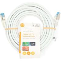 CAT6a netwerkkabel | S/FTP | RJ45 Male | RJ45 Male | 10.0 m | Snagless | Rond | LSZH | Grijs | Label - thumbnail