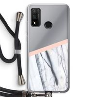 A touch of peach: Huawei P Smart (2020) Transparant Hoesje met koord
