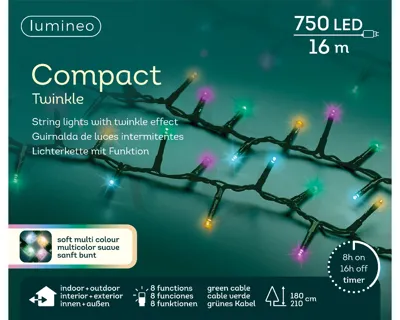 Lumineo compact 750Led 16m soft multi colour
