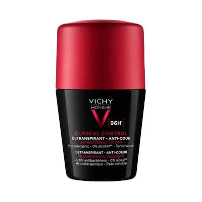Vichy Homme Deo Roll-on Clinical Control 96u Overmatige Transpiratie 50ml