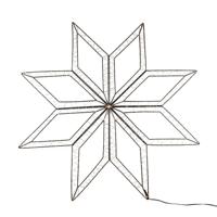 Outdoor Black 8-Pointed Star 73X73Cm/200Led Classic Warm Wit - Annas collection