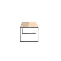 Tikamoon - Massief teakhouten en roestvrij stalen tuintafel 4|6 pers. Tikamoon - Massief teakhouten en roestvrij stalen tuintafel 4|6 pers.