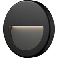 LED Tuinverlichting - Wandlamp - Brinton Lumara - Waterdicht IP65 - 3W 240lm - Aanpasbare Lichtkleur 3000K-4000K-6500K - Rond - Zwart