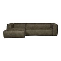 Woood Bean Chaise Longue Links - Eco-leder - Army Green