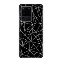 Geometrische lijnen wit: Volledig geprint Samsung Galaxy S20 Ultra Hoesje