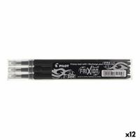 Navulset Pilot Frixion 0,7 Pen 3 Onderdelen Zwart (12 Stuks)
