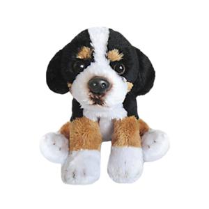 Suki Gifts pluche knuffel hond Berner Sennen - 13 cm - bruin/zwart - Honden knuffels