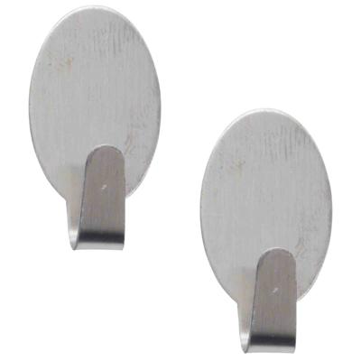 Excellent houseware handdoek haakjes - Zelfklevend - rvs - haken - 18x stuks