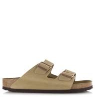 BIRKENSTOCK Birkenstock - Arizona Oiled leather Taba Bruin Nubuck Platte sandalen Unisex - thumbnail