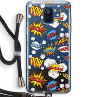 Pow Smack: Samsung Galaxy A6 (2018) Transparant Hoesje met koord