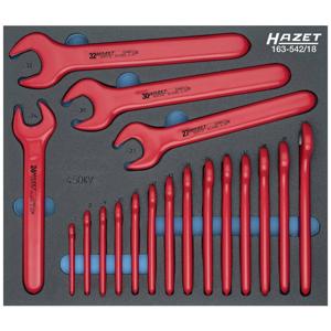 Hazet 163-542/18 163-542/18 Steeksleutelset Sleutelbreedte (metrisch) 7 - 32 mm