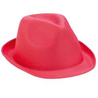 Verkleed trilby hoedje - roze - polyester - volwassenen - Carnaval feest hoed