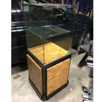 Oude Art Deco Stijl Vitrine Kast 46 x 46 x 122 cm