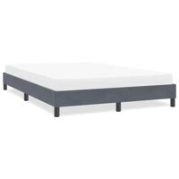 Bedframe zonder matras 140x210 cm fluweel donkergrijs
