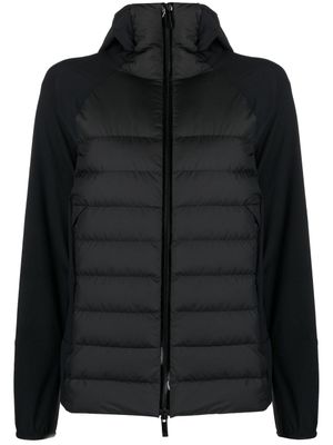 Moncler doudoune à patch logo - Noir