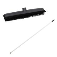 Bezemsteel en Bezemkop - L120 cm - rubber/metaal - wit - schoonmaken - binnen Bezemsteel en Bezemkop - L120 cm - rubber/metaal - wit - schoonmaken - binnen