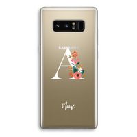 Pink Bouquet: Samsung Galaxy Note 8 Transparant Hoesje
