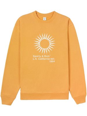 Sporty & Rich sweat à logo imprimé - Orange