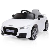 12V Kinderauto met 2 Motoren en MP3 en Muziek 104 x 63,5 x 45,5 cm Wit
