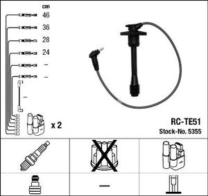 Bougiekabelset RCTE51