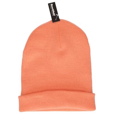 Beechfield Basic dames / heren beanie wintermuts - 100% soft Acryl - zalmroze - Super soft