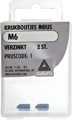 Krukboutjes inbus m6 verz 2st - Deltafix