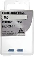 Krukboutjes inbus m6 verz 2st - Deltafix