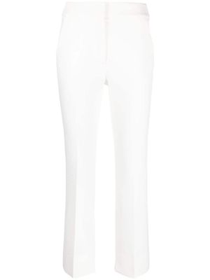 Peserico pantalon droit à taille haute - Blanc