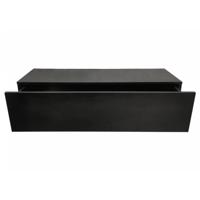 Zwevend halkastje - hangende dressoir kast - 100 cm breed - zwart - thumbnail