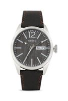 Guess horlogeband W0658G3 Leder Donkerbruin 24mm + bruin stiksel - thumbnail