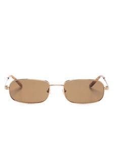 Gucci Eyewear lunettes de soleil à monture rectangulaire - Or