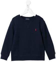 Ralph Lauren Kids sweat Polo Pony à broderies - Bleu