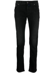 Jacob Cohën pantalon skinny à poches contrastantes - Noir