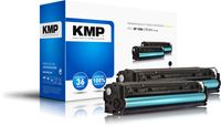 KMP Toner vervangt HP 125A, CB540A Compatibel 2-pack Zwart 2200 bladzijden H-T113D 1216,0021