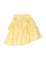 MSGM Kids jupe asymétrique à volants superposés - Jaune - thumbnail