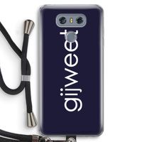 Gijweet: LG G6 Transparant Hoesje met koord
