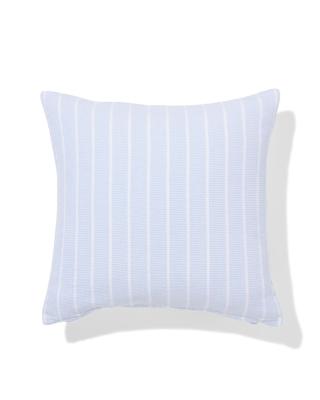 HEMA Kussenhoes 40x40cm Katoen Strepen Lichtblauw (blauw)