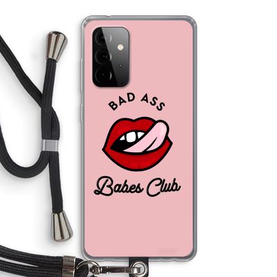 Badass Babes Club: Samsung Galaxy A72 5G Transparant Hoesje met koord