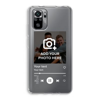 Music Player: Xiaomi Redmi Note 10S Transparant Hoesje