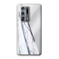 Gestreepte marmer: Huawei P40 Pro Plus Transparant Hoesje