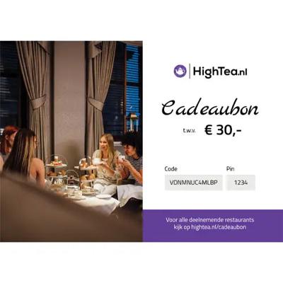 'High Tea Cadeaubon - 30 Euro' kopen? | FOR YOU GIFTS