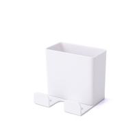 Wall Mounted Organizer opbergdoos afstandsbediening Air Conditioner opslag geval mobiele telefoon plug houder stand (wit)