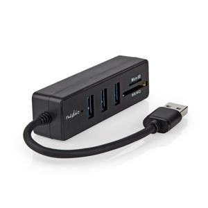 USB-Hub | USB-A Male | 3x USB A Female | 5-Poorts poort(en) | USB 3.2 Gen 1 | USB Gevoed | 5 Gbps |