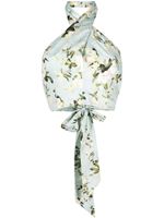 ERDEM bas de bikini Luna à fleurs - Vert