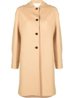 Jil Sander manteau en cachemire à simple boutonnage - Tons neutres