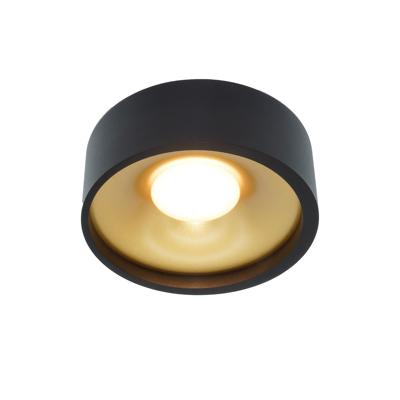 Artdelight Plafondlamp Orlando Ø 14 cm zwart goud
