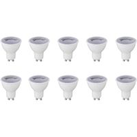LED Spot 10 Pack - GU10 Fitting - Dimbaar - 6W - Helder/Koud Wit 6400K - thumbnail