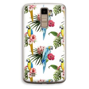 Kleurrijke papegaaien: LG K10 (2016) Transparant Hoesje